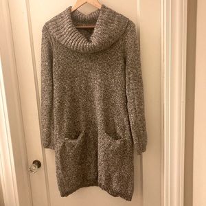 Cowl Neck Sweater Dress